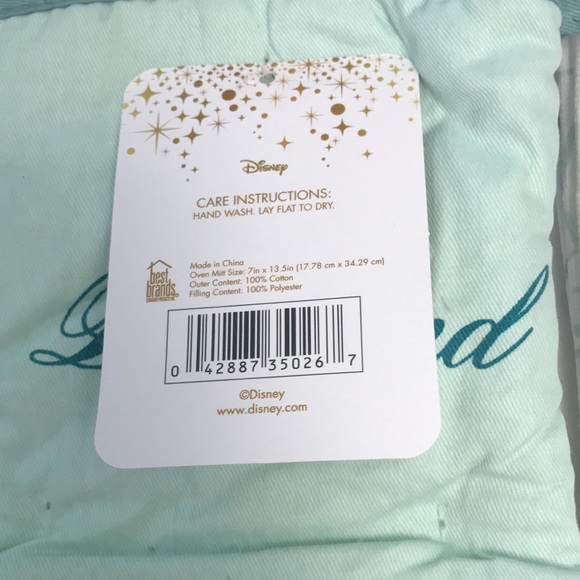 Disney JASMINE & ALADDIN insulated oven mitts & kitchen towels NEW - Picture 9 of 12